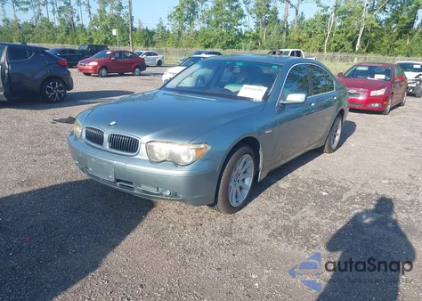 2003 BMW 745I from USA, damaged, VIN WBAGL63433DP62353